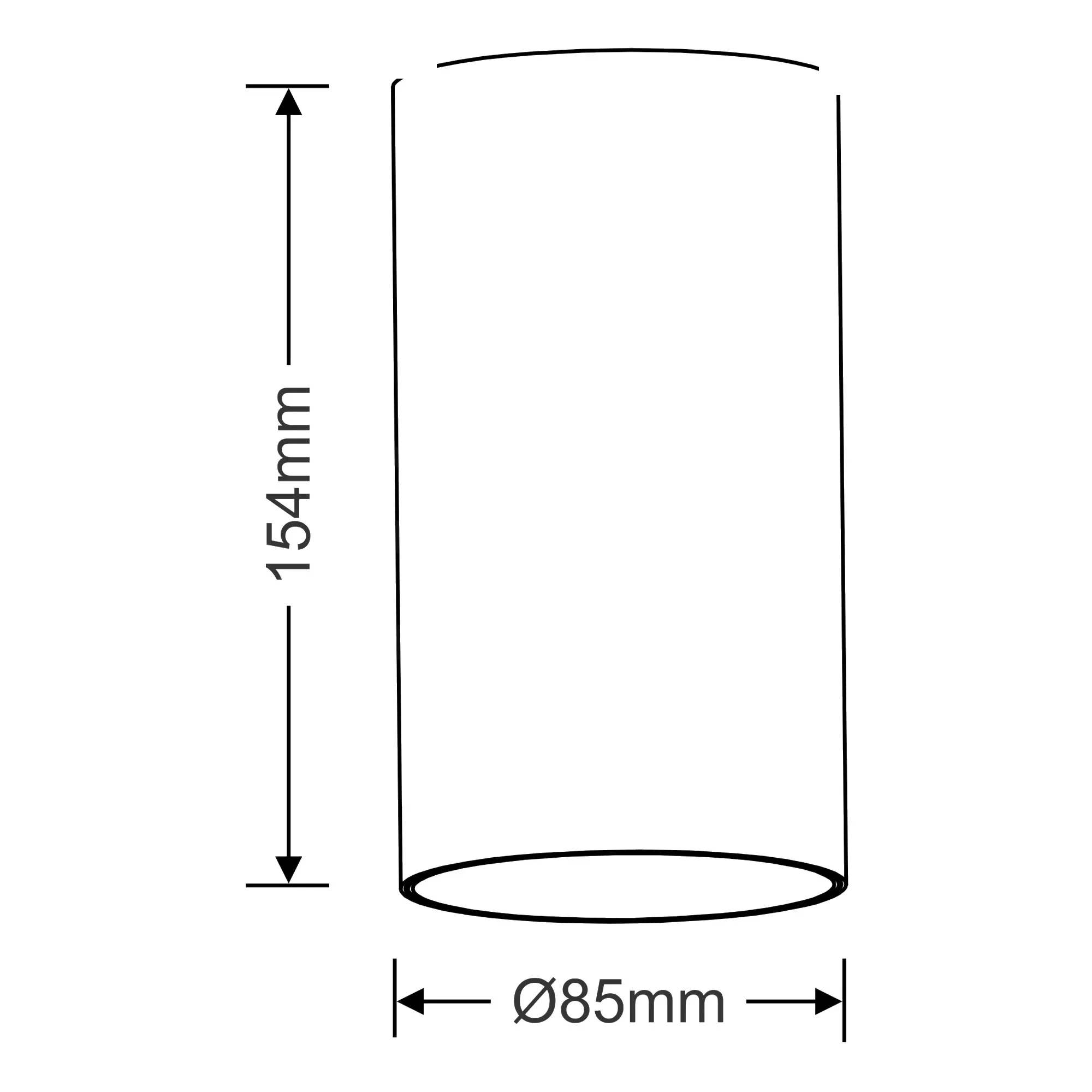 DL300099  Eos 20, 20W Silver & Black Surface LED Spotlight 1480lm 10° 2700K IP20